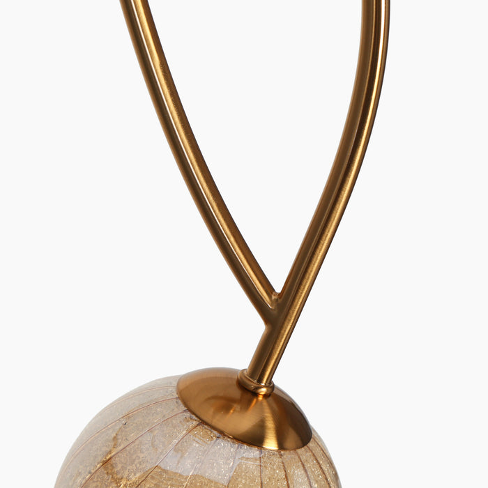 Eldvian 2-Light LED Brass Pendant Lights