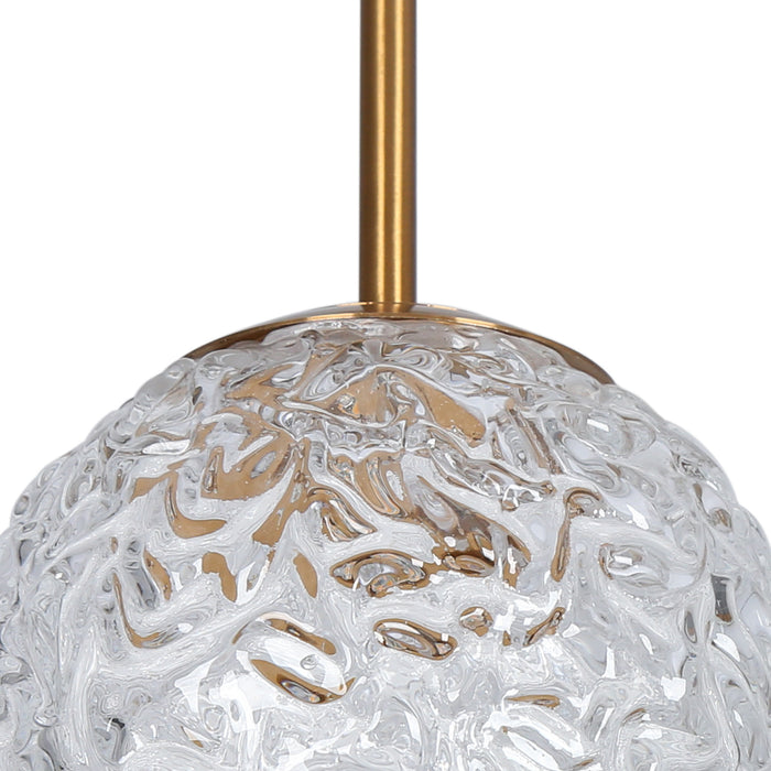 Eldvian 5-Light LED Brass Chandelier