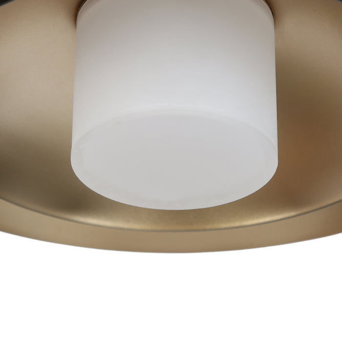 Veslyn 1-Light LED Black and Gold Pendant Light
