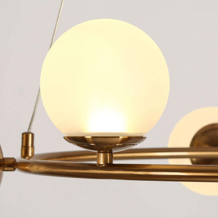 Raviren 6-Light LED Brass Chandelier