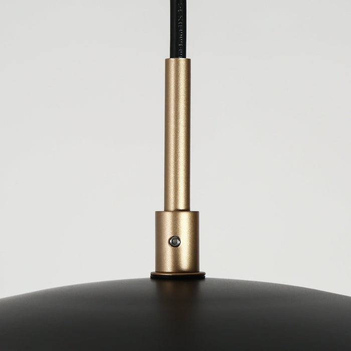 Bromey 1-Light Black and Gold Pendant Lights
