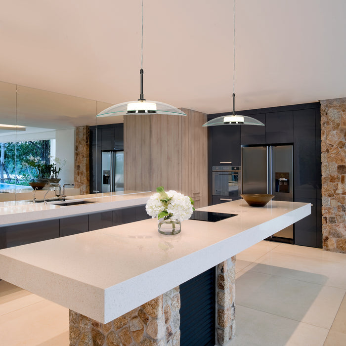 Elynna 1-Light LED Black Pendant Light