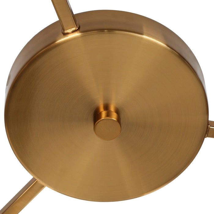 Awtis 1-Light LED Brass Flush Mount Lights
