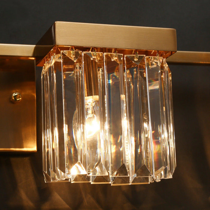Labrite 4-Light Brass Bathroom Vanity Lights