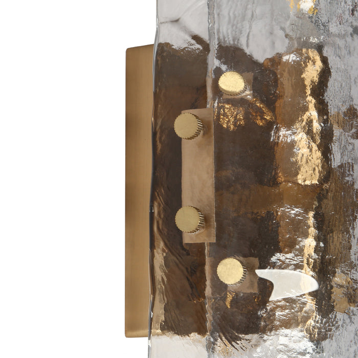 Astride 2-Light Brass Wall Sconce