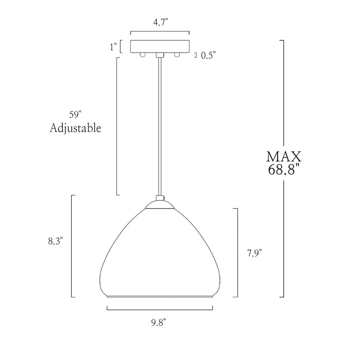 Jorelle 1-Light Brass Pendant Lights