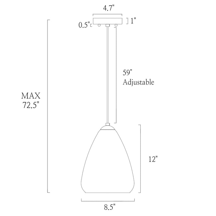Sylune 1-Light Brass Pendant Lights