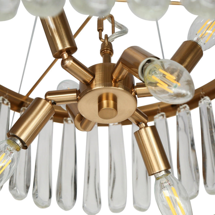 Avelise 6-Light Brass Chandeliers