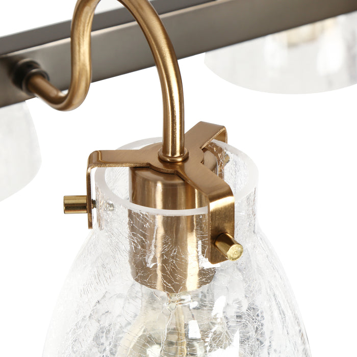 Aidtyr 8-Light Black and Brass Island Lights