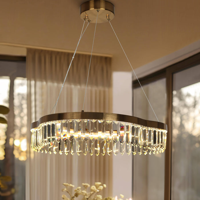 Joviril LED Brass Chandeliers