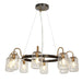 8-Light Wagon Wheel Chandeliers - Belles Lighting