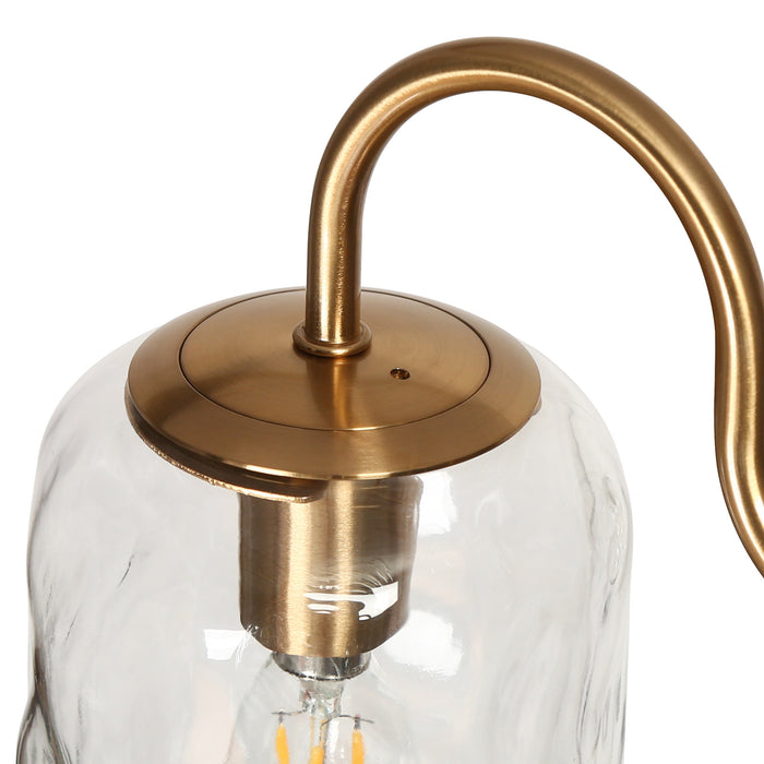 Erhart 8-Light Black and Brass Chandeliers