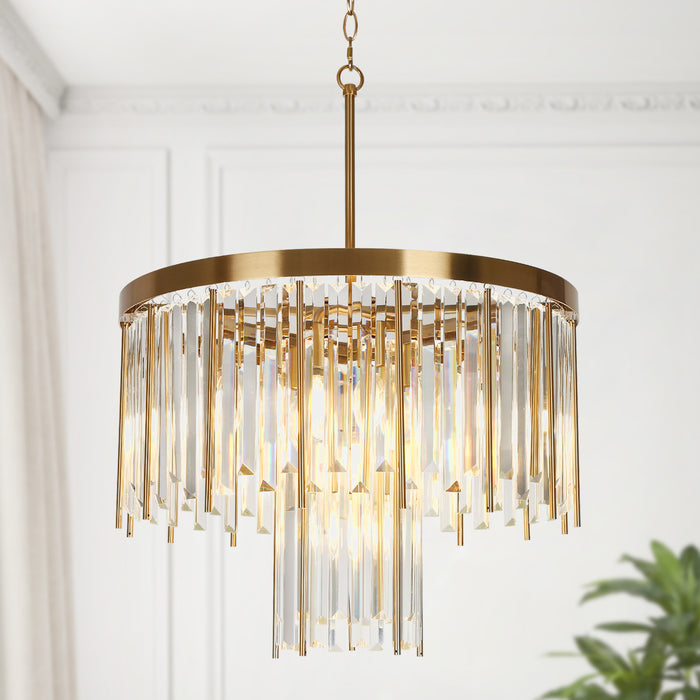 Athean 7-Light Brass Chandeliers