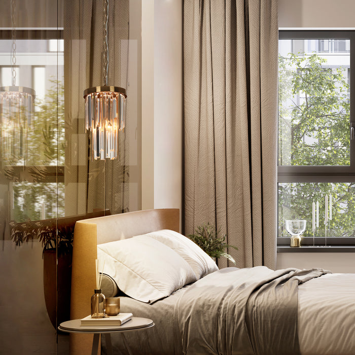 Athean 1-Light Brass Pendant Light