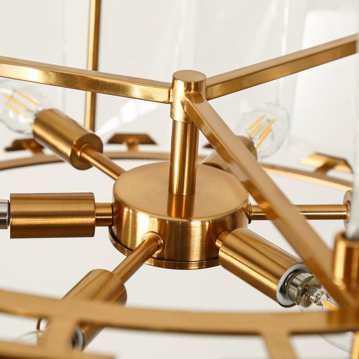 Ethel 6-Light Brass Chandeliers