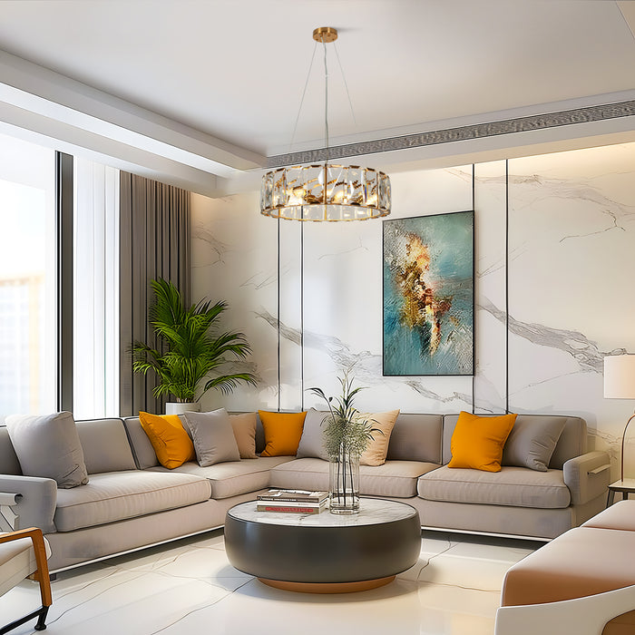 Ethel 6-Light Brass Chandeliers