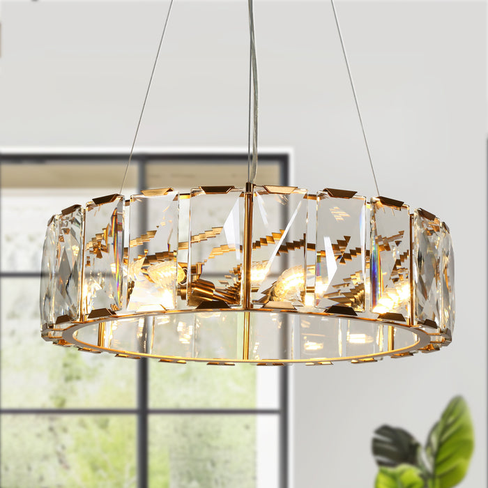 Ethel 6-Light Brass Chandeliers