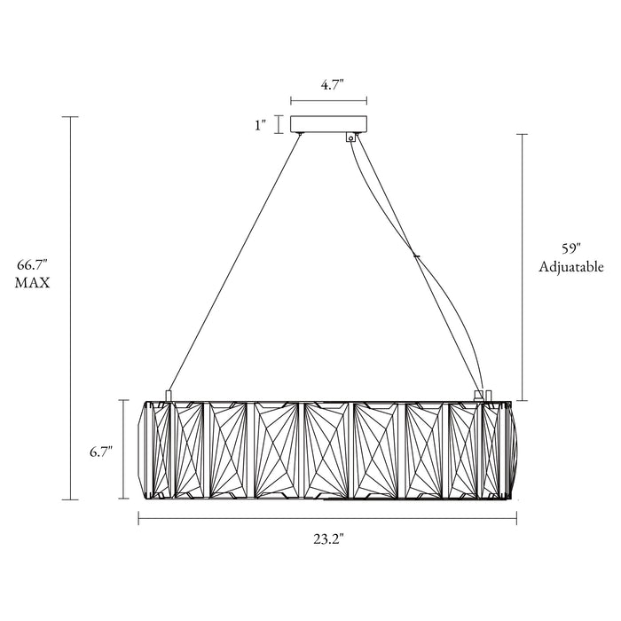 Ethel 6-Light Brass Chandeliers