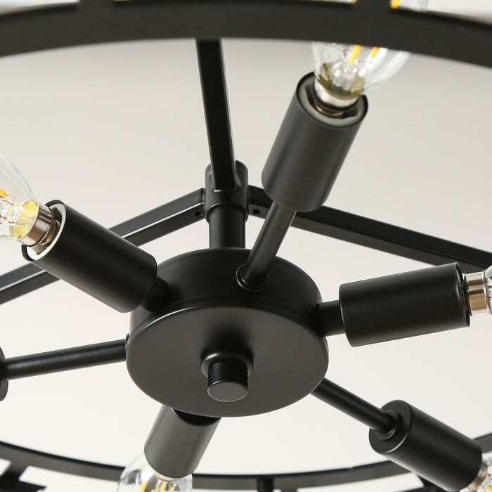 Ethel 6-Light Black Chandeliers
