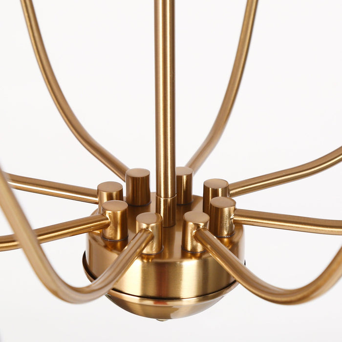 Afmean 8-Light Brass Chandeliers