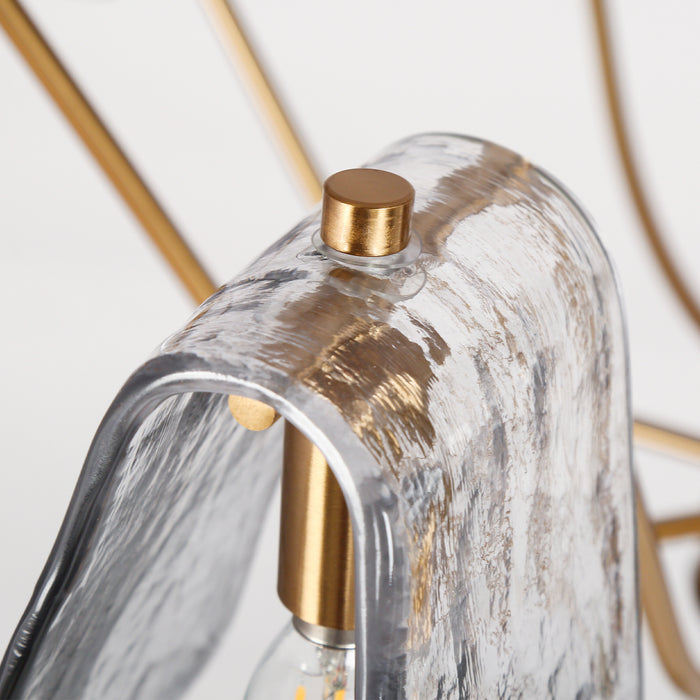 Afmean 8-Light Brass Chandelier