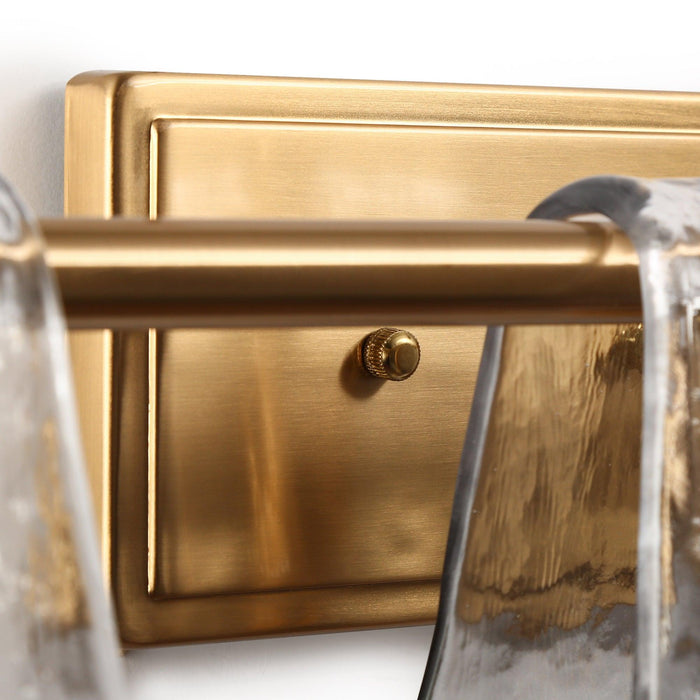 Afmean 3-Light Brass Bathroom Vanity Lights