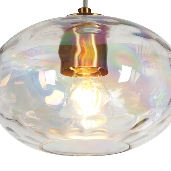 Teveris 3-Light Brass Island Light