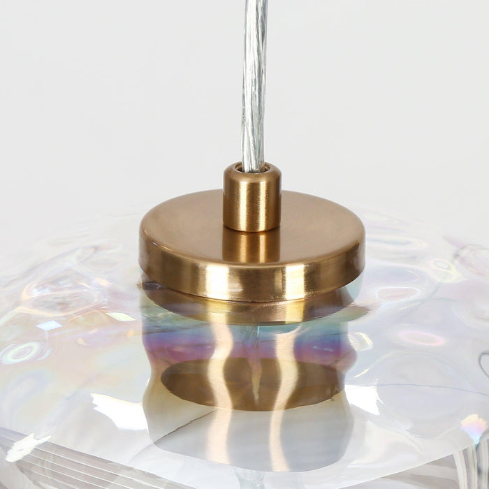 Teveris 3-Light Brass Chandeliers