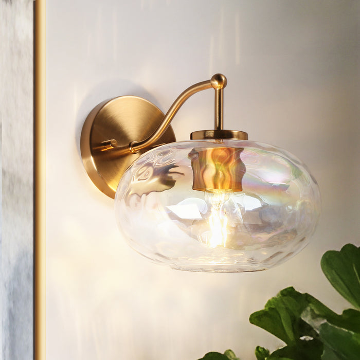 Teveris 1-Light Brass Wall Sconces