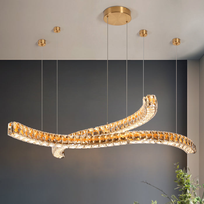 Celmora 2-Light LED Brass Island Light