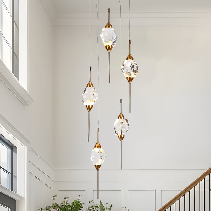 Riolven 5-Light LED Brass Chandelier
