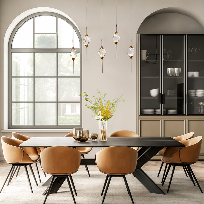Riolven 5-Light LED Brass Island Light