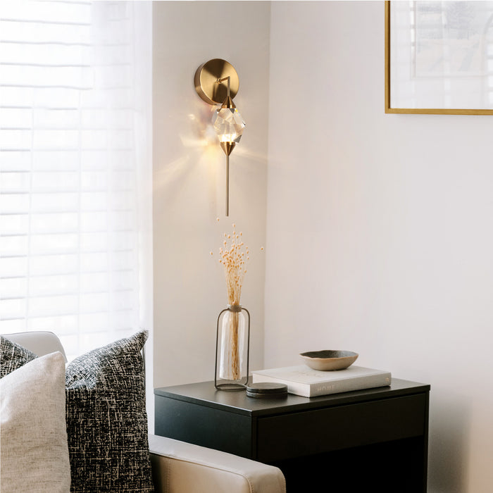 Riolven 1-Light LED Brass Wall Sconce