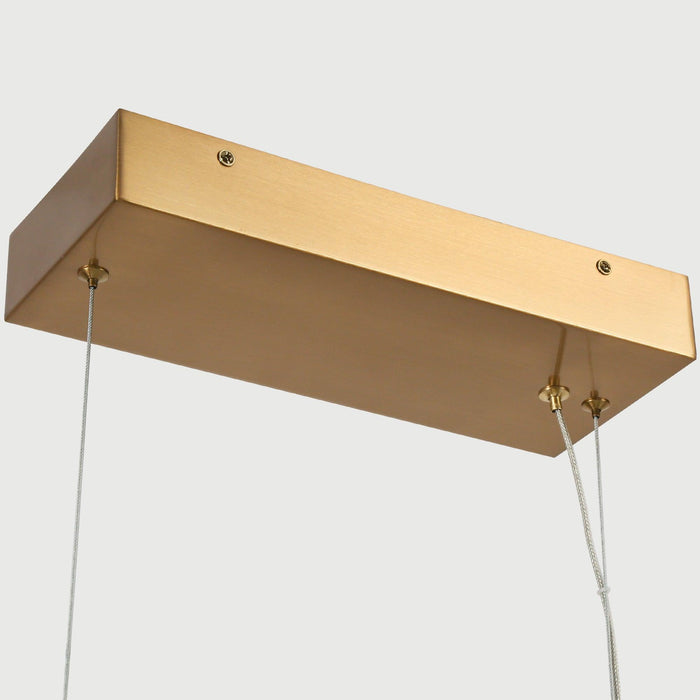 Lorine 1-Light LED Brass Island Lights