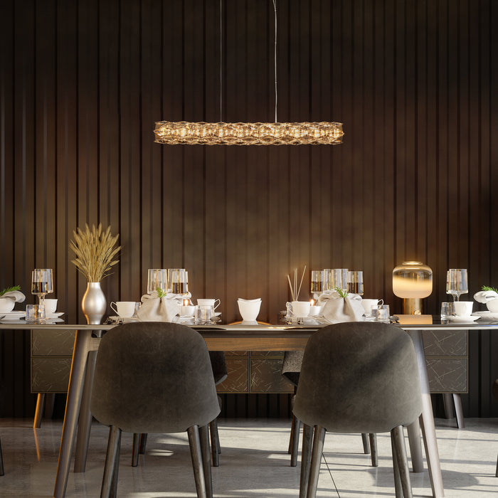 Lorine 1-Light LED Brass Island Lights
