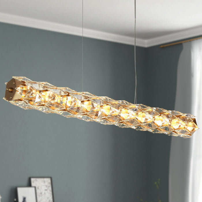 Lorine 1-Light LED Brass Island Lights