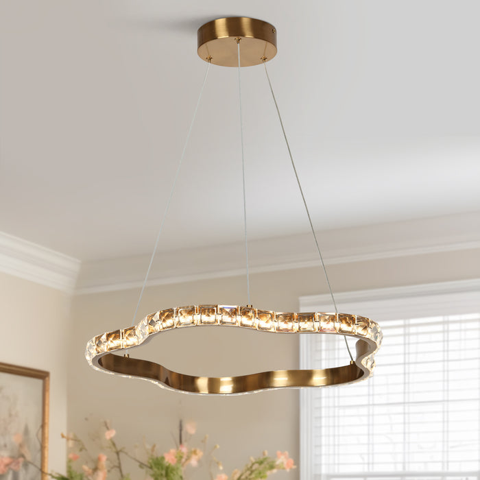 Calmira LED Brass Chandeliers
