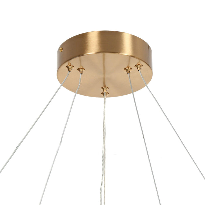 Calmira 2-Light LED Brass Chandeliers