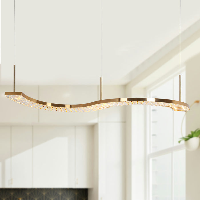 Zivelle LED Brass Island Lights