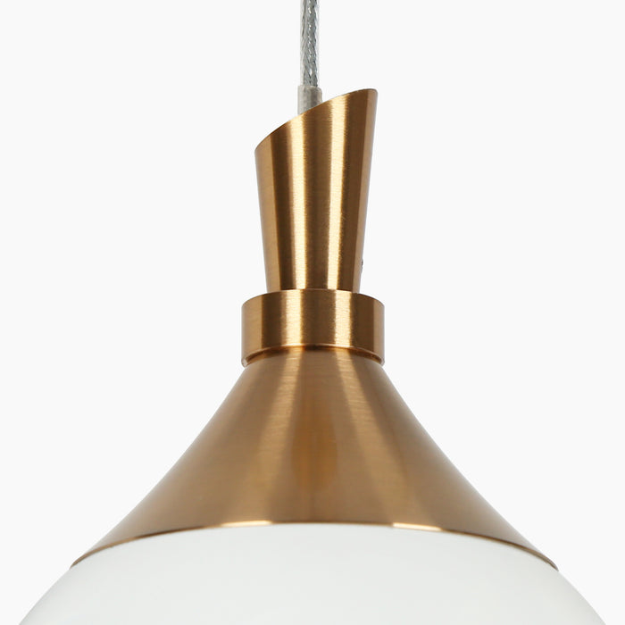 Elyvera 1-Light LED Brass Pendant Light