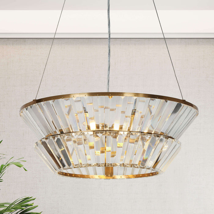 Zyrelin 3-Light Brass Chandelier