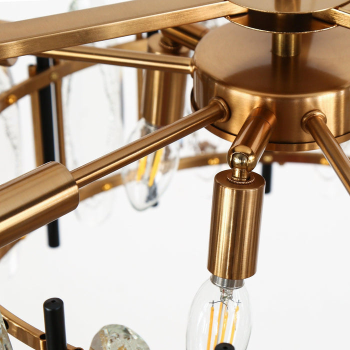 Meliora 10-Light Brass Double-Tier Chandeliers