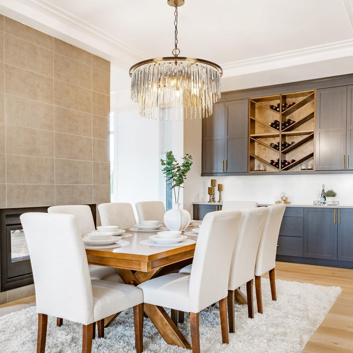 Tisvior 6-Light Brass Chandeliers