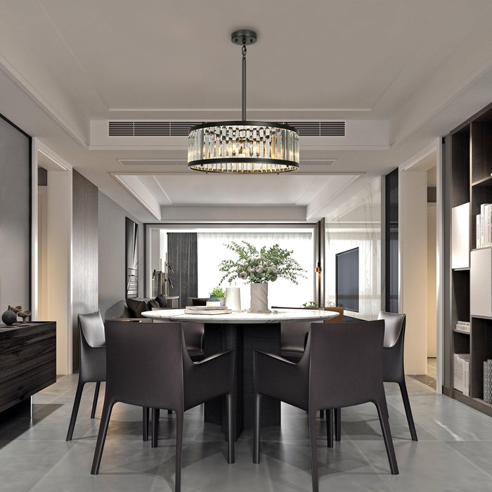 Elvira 6-Light Black Chandeliers