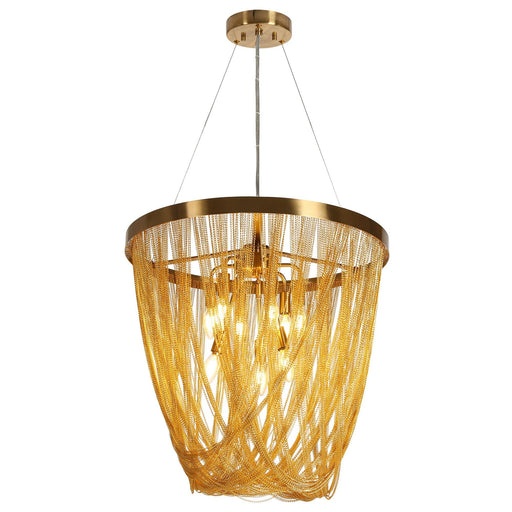 9-Light Chain Tassel Chandeliers - Belles Lighting