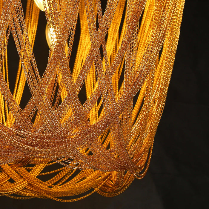 Aliren 9-Light Brass Chandeliers