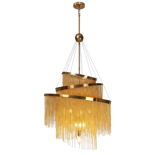 7-Light Chain Tassel Chandeliers - Belles Lighting