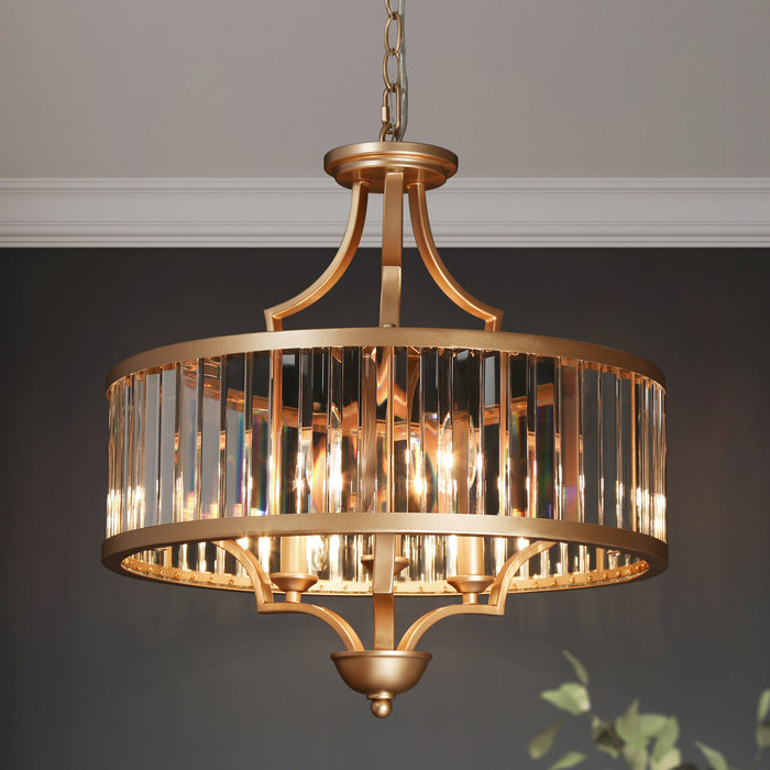 Samdale 3-Light Gold Chandeliers
