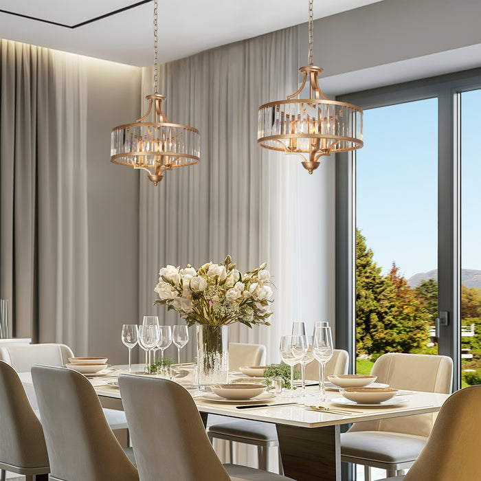 Samdale 3-Light Gold Chandeliers