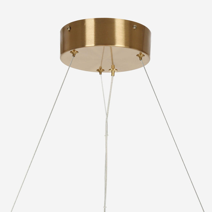 Musonce 1-Light LED Brass Chandeliers